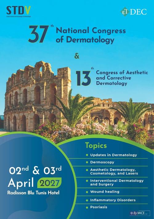 Tunisian Society of Dermatology event poster