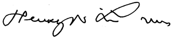 Henry&#x27;s signature