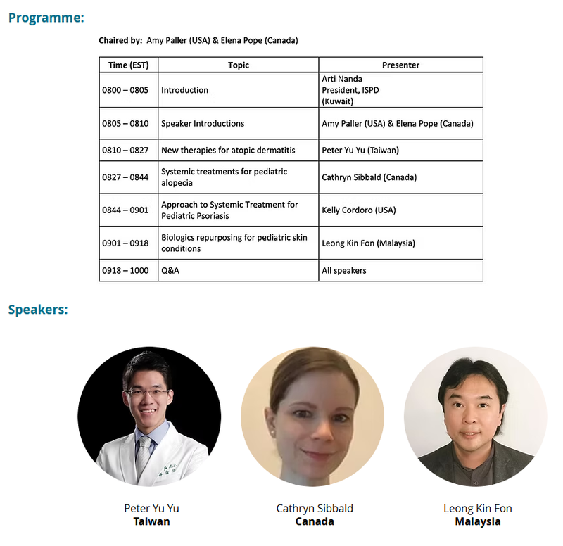 ISPD Webinar 2 programme